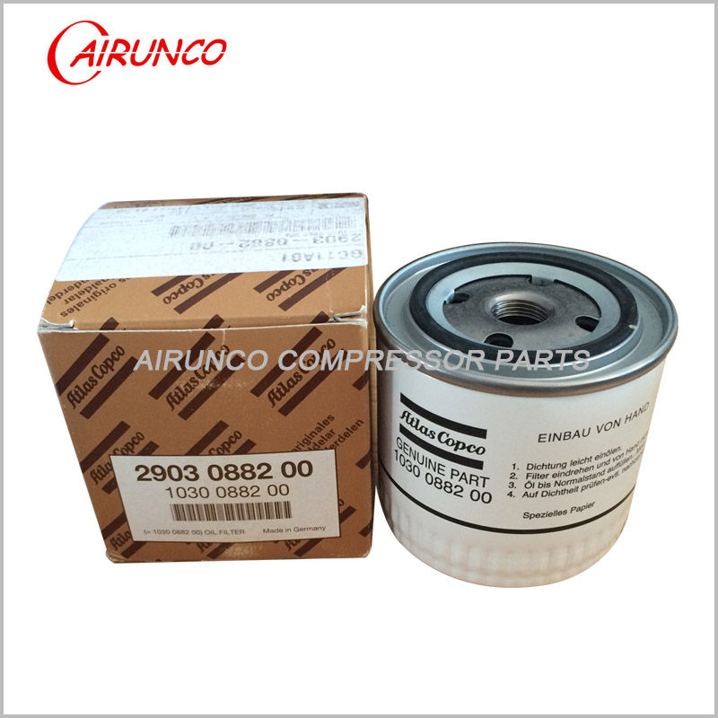 Atlas copco genuine oil filter element 1030088200 original air compressor parts