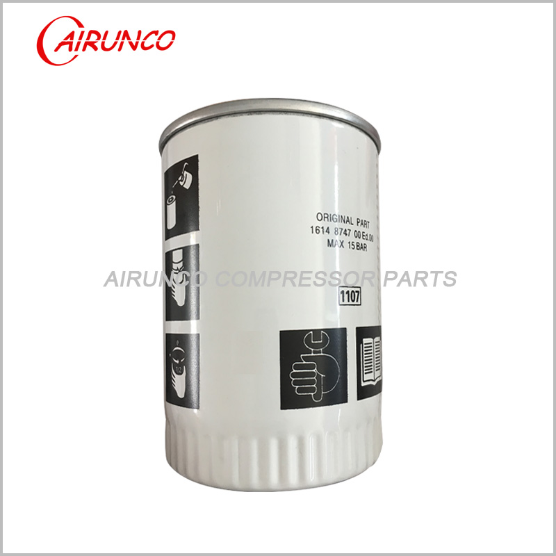 Atlas copco oil filter elelment1614874700 replacement air compressor parts