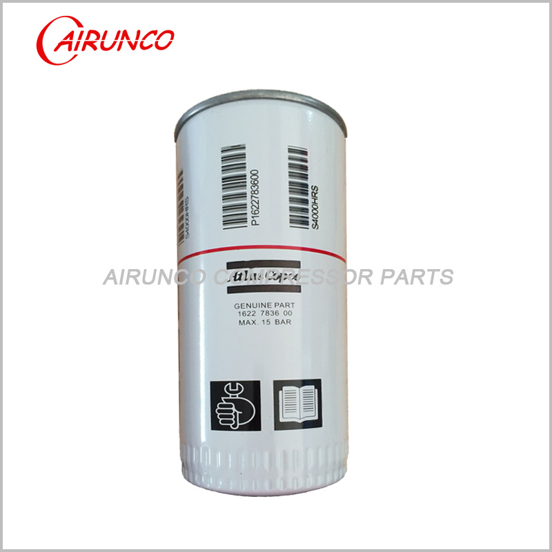 Atlas copco oil filter element 1622783600 replacement air compressor parts