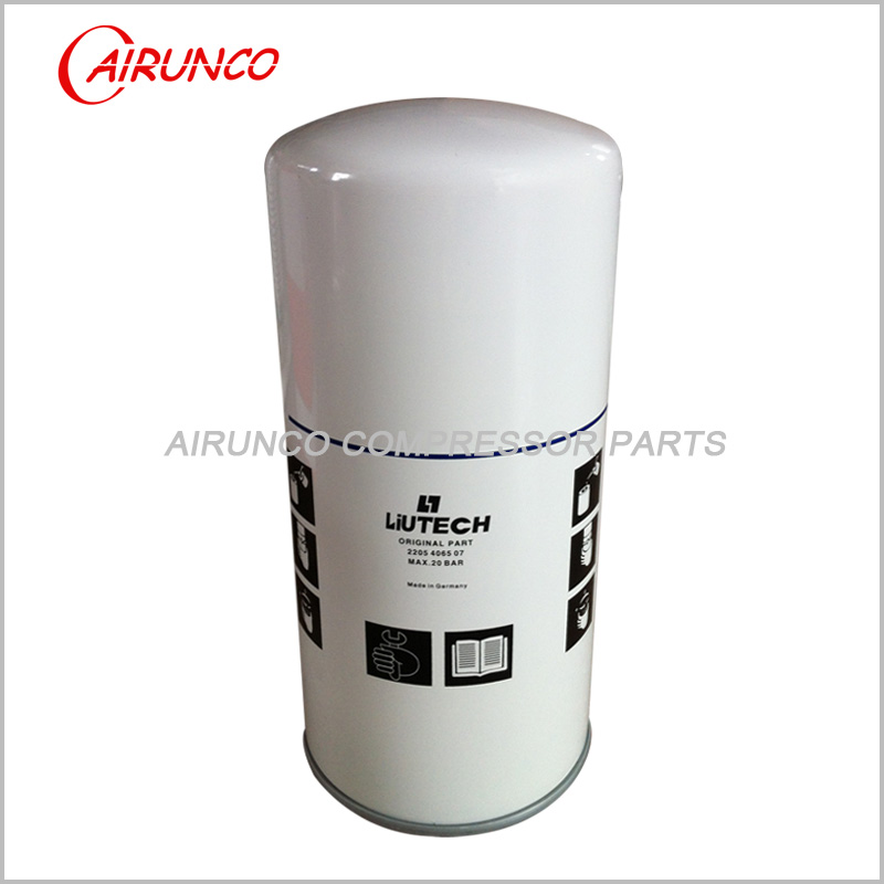 FUDA Liutech oil filter element genuine 2205406507 original air compressor