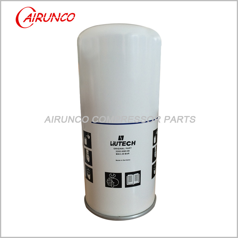 oil filter element LIUTECH FUDA 2205406508 genuine air compresso parts 