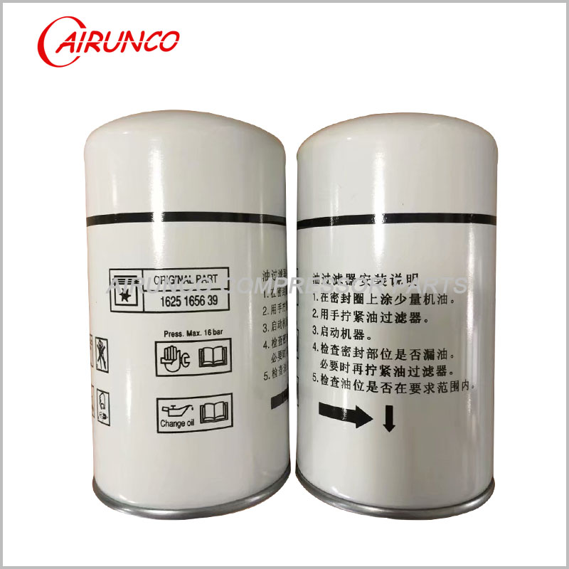 LIUTECH FUDA oil filter element 1625165627 ATLAS COPCO air compressor filter replace