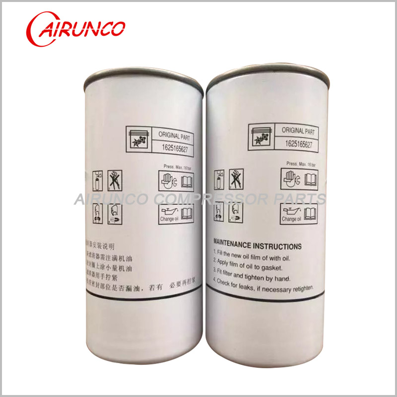 Atlas copco oil filter element 1625165627 genuine air compressor filters