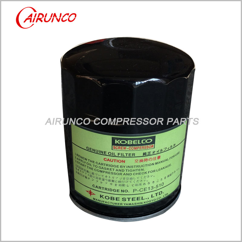 KOBELCO OIL FILTER ELEMENT P-CE13-510 genuine air compressor filters