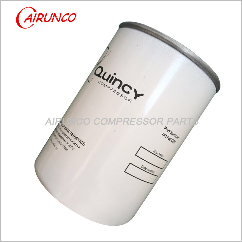 spin oil filter element 141100-050 Quincy genuine air compressor filters