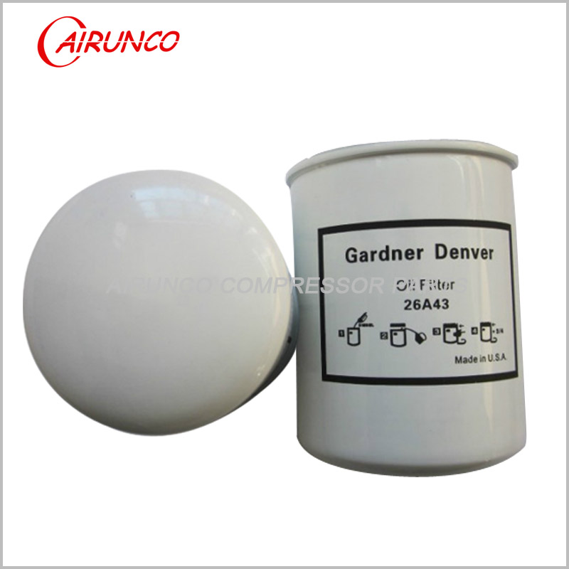 Spin oil filter element 26A43 Gardner Denver replace air compressor filters