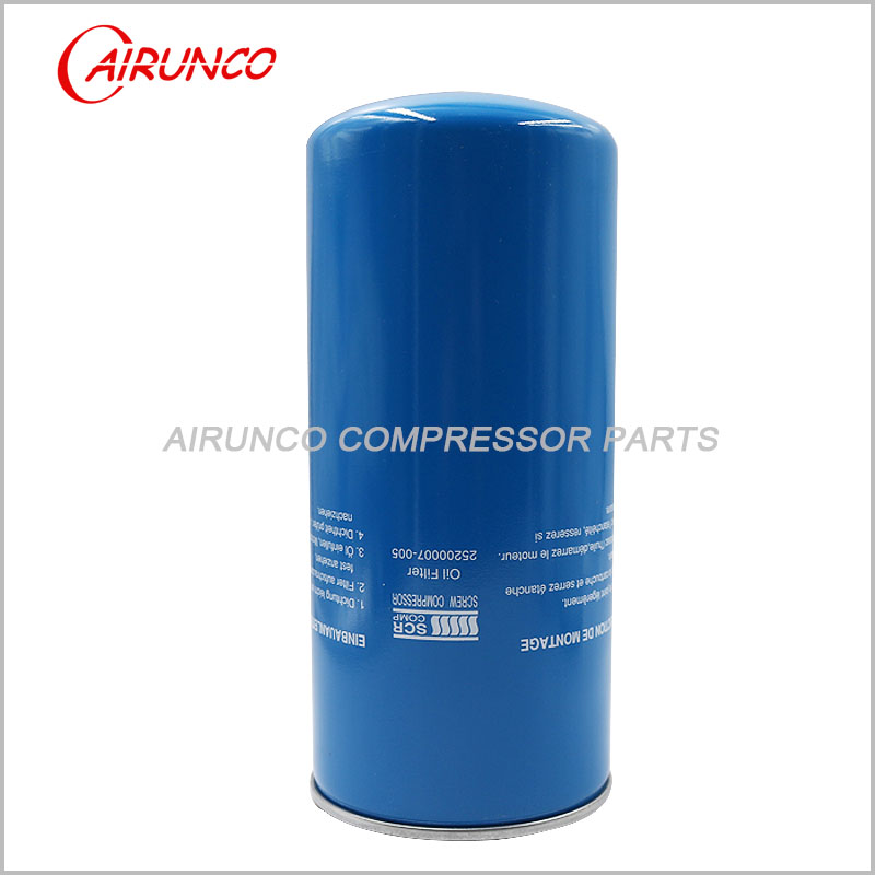 air compressor filters SCR COMP oil filter element 25200007-005