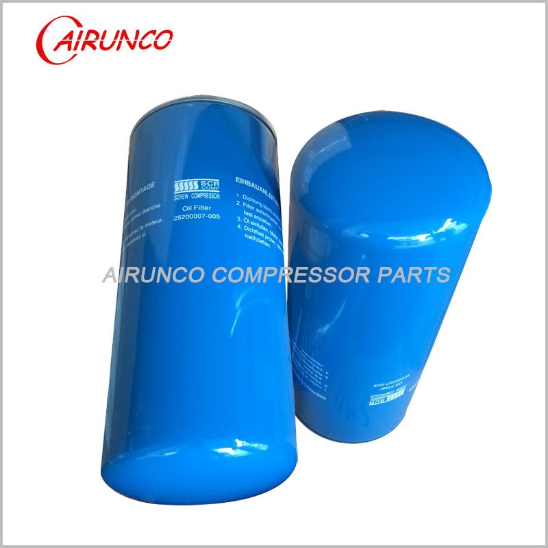 air compressor filters SCR COMP oil filter element 25200007-005