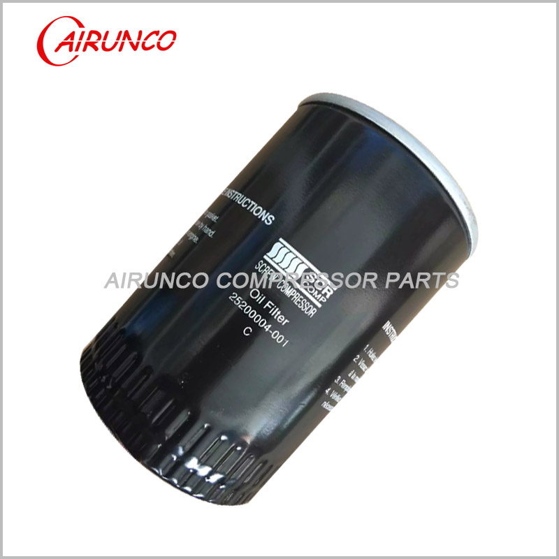 air compressor filters SCR COMP oil filter element 25200004-001