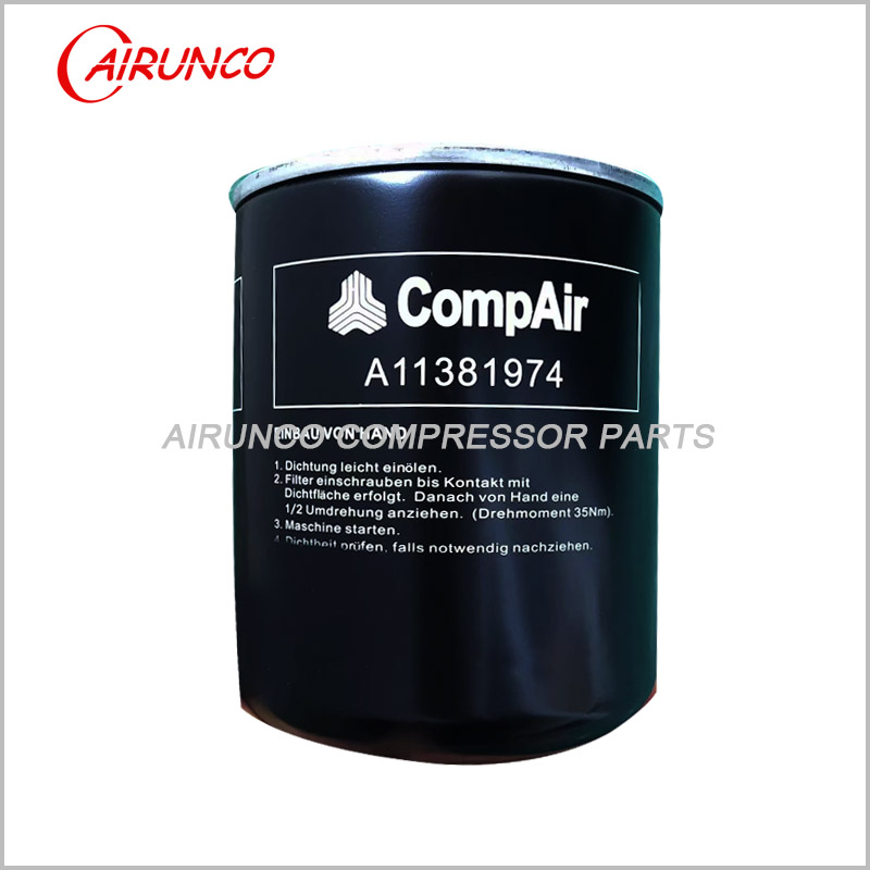 CompAir oil filter element A11381974 air compressor filters