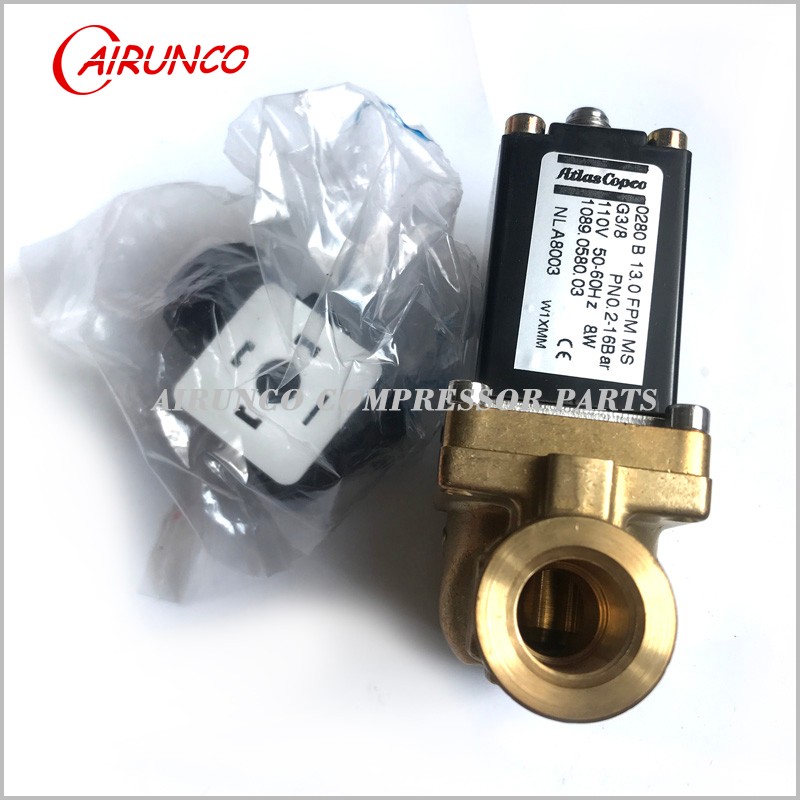Solenoid Valve Fits Atlas Copco Air Compressor 1089058017